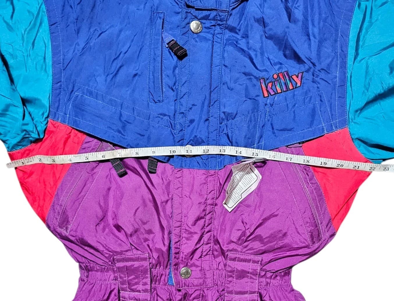 Killys Vintage One Peice Snowsuit Gaper Entrant Fabric A.W.T 90s Color... - Thumbnail 13