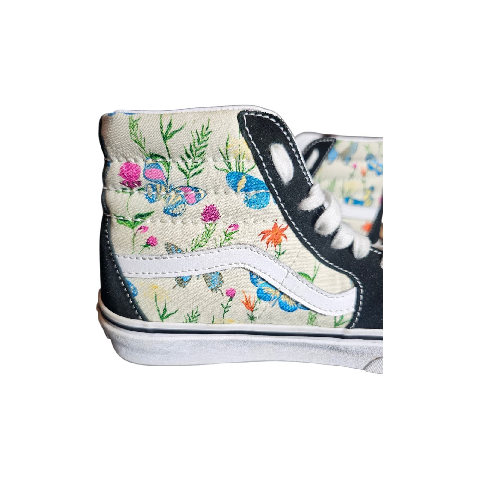 Vans SK8-Hi Butterfly Floral Marshmallow Mens Size 4.5 Womens 6 - Thumbnail 9