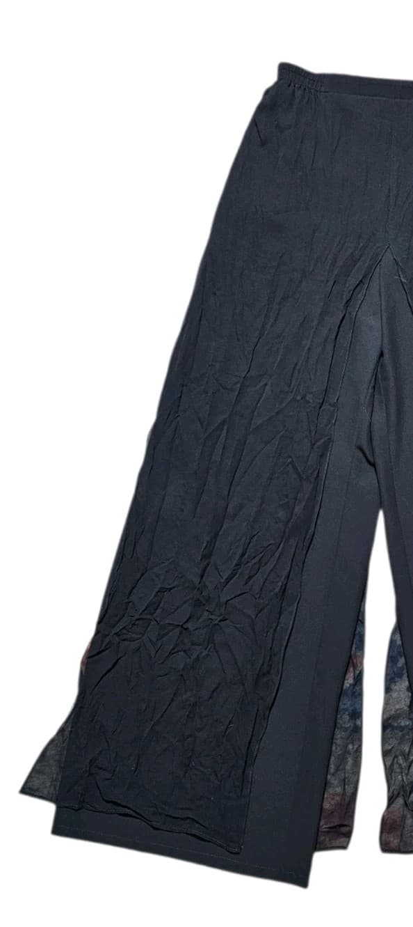Adrianna Papell Evening Essentials Black 100% Silk Shell Pants Women's Size 10 - Thumbnail 4