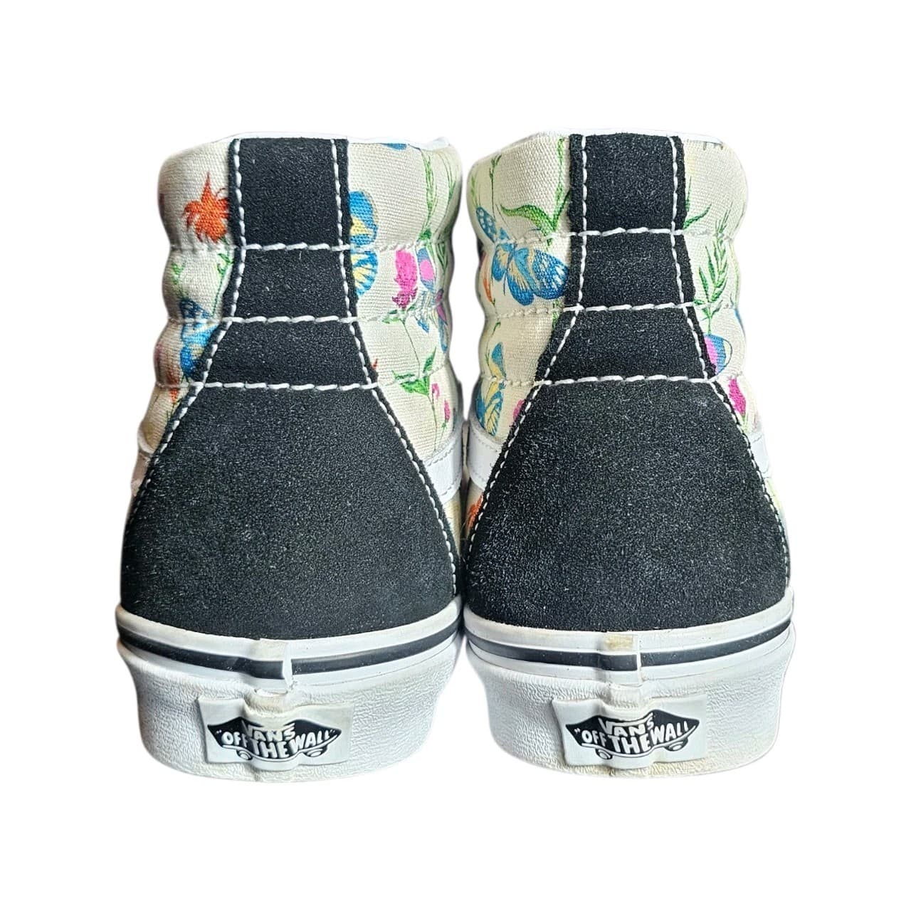 Vans SK8-Hi Butterfly Floral Marshmallow Mens Size 4.5 Womens 6 - Thumbnail 3