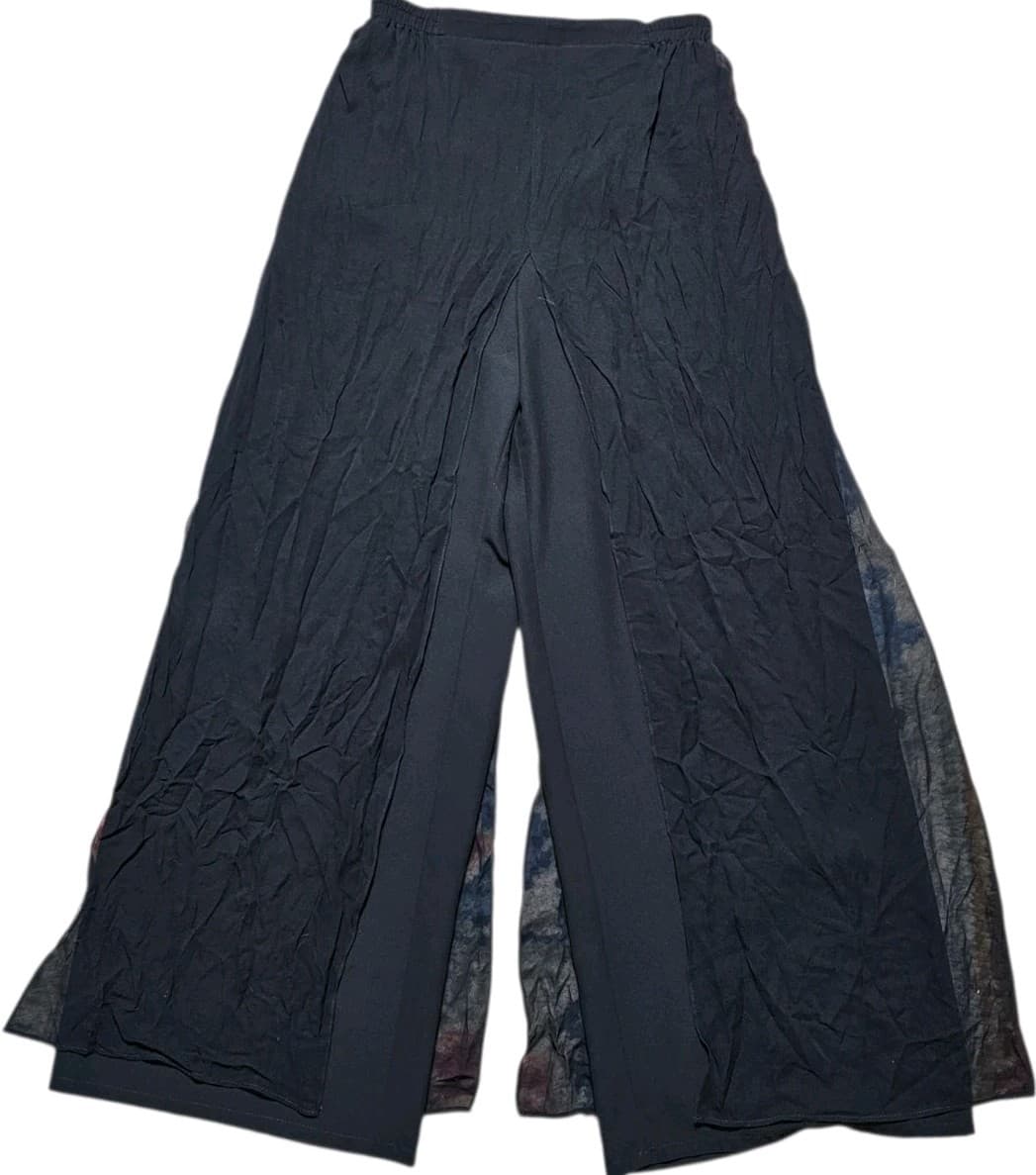 Adrianna Papell Evening Essentials Black 100% Silk Shell Pants Women's Size 10 - Thumbnail 6