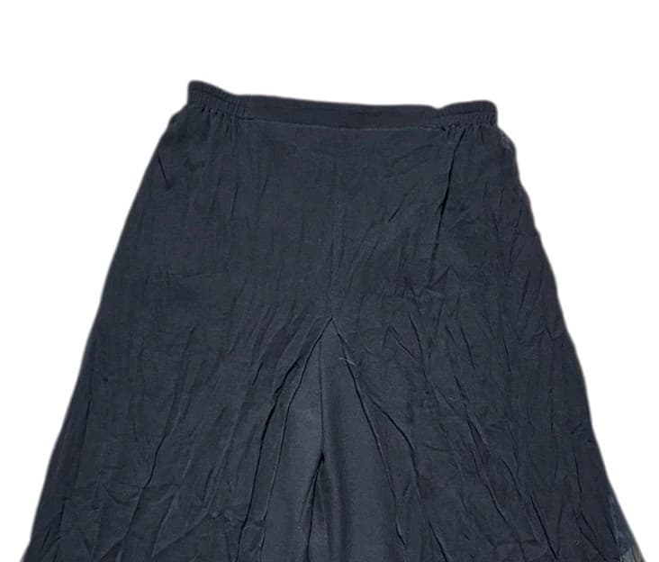 Adrianna Papell Evening Essentials Black 100% Silk Shell Pants Women's Size 10 - Thumbnail 3