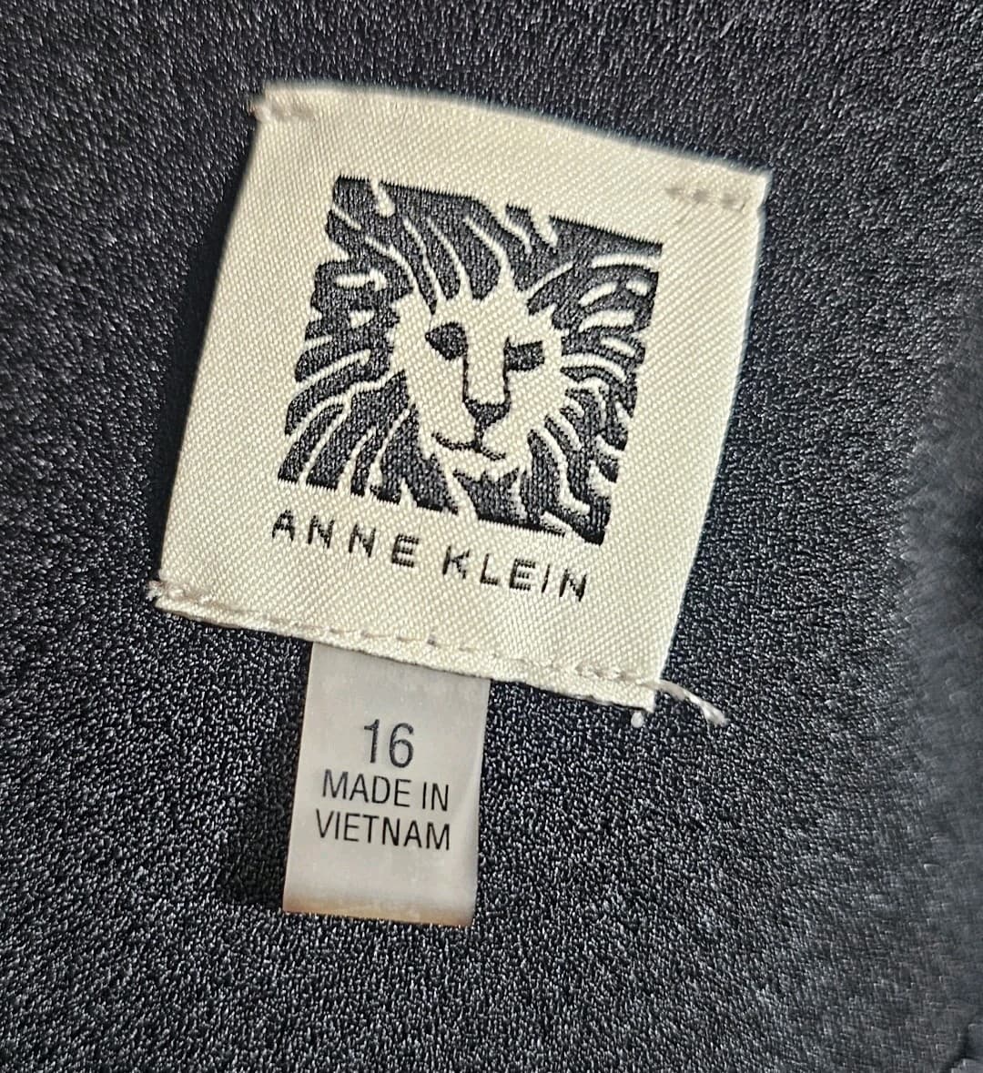 Anne Klein Women's Open Front Cropped Stand Coller Blazer Jacket Black Size 16 - Thumbnail 11