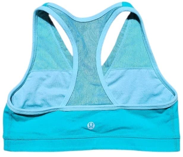 Lululemon Deep Breath Women's Racerback Sports Bra with Mesh Accents Size 6