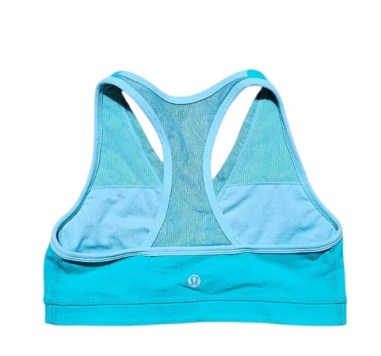 Lululemon Deep Breath Women's Racerback Sports Bra with Mesh Accents Size 6 - Thumbnail 4