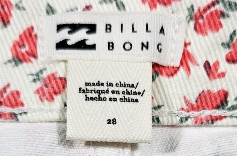 Billabong Cute As A Button Floral Denim Mini Skirt Size 28 - Thumbnail 13