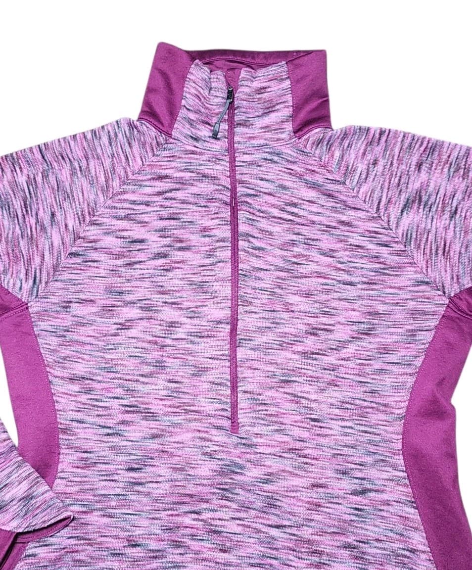Columbia Women's Medium Optic Got It II 1/2 Zip Purple Pullover - Thumbnail 3