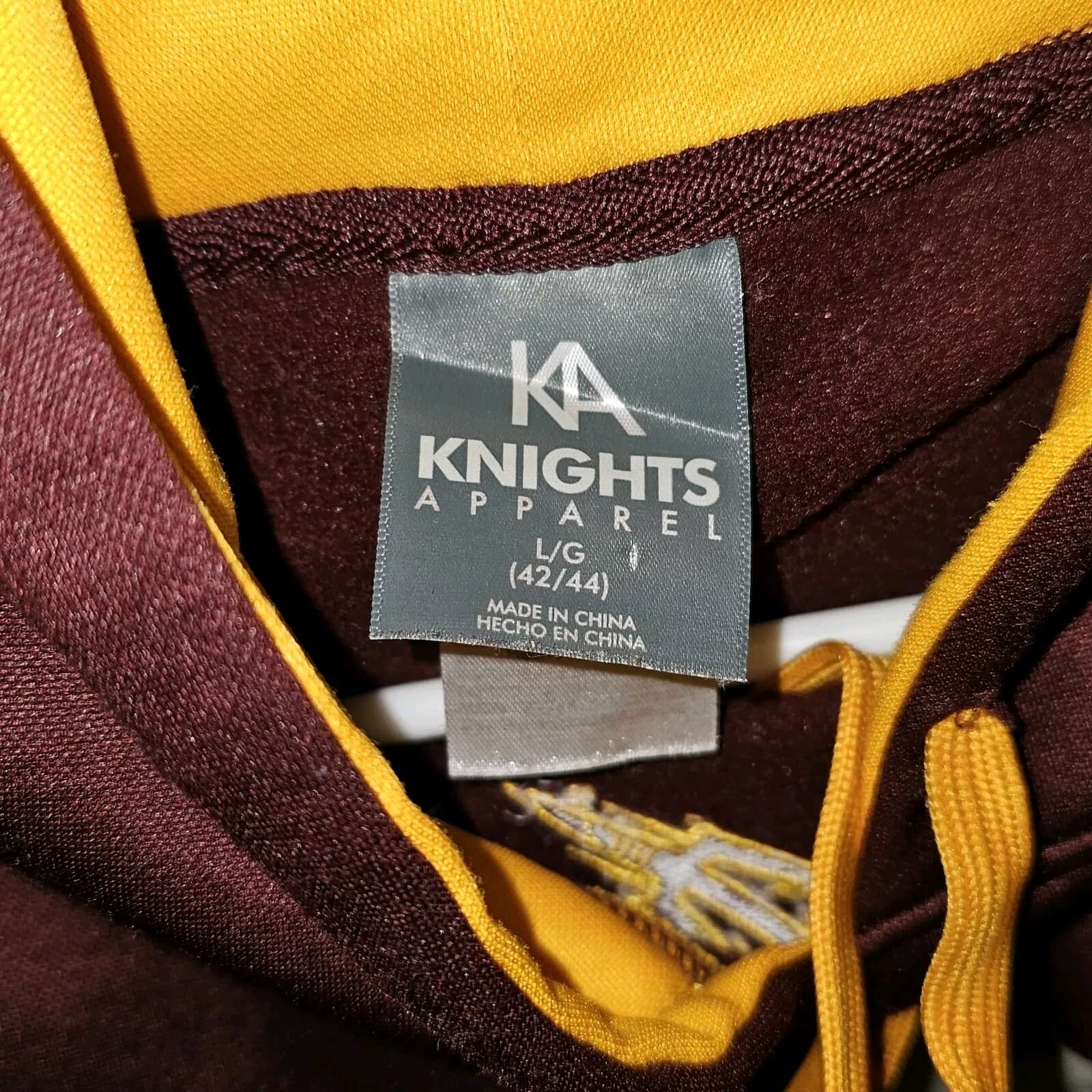 Arizona State Sun Devils Hooded Sweatshirt Knights Appearall Mens Size Large - Thumbnail 5