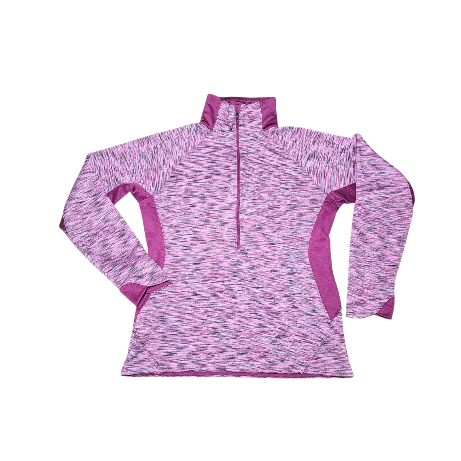 Columbia Women's Medium Optic Got It II 1/2 Zip Purple Pullover - Thumbnail 4