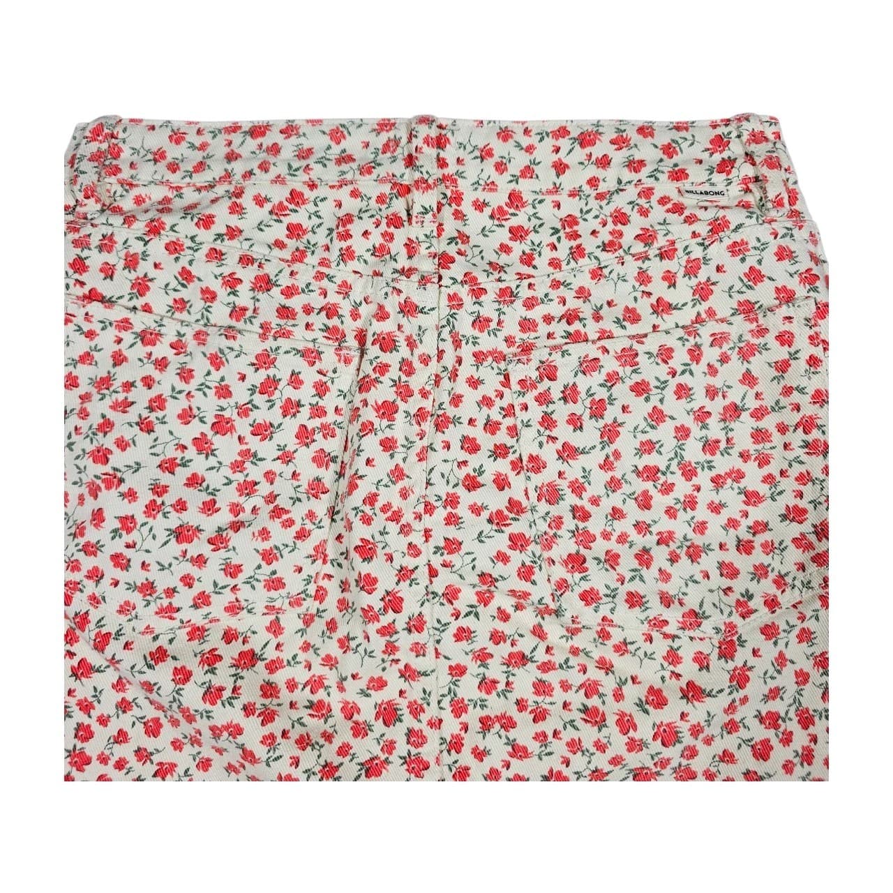 Billabong Cute As A Button Floral Denim Mini Skirt Size 28 - Thumbnail 6