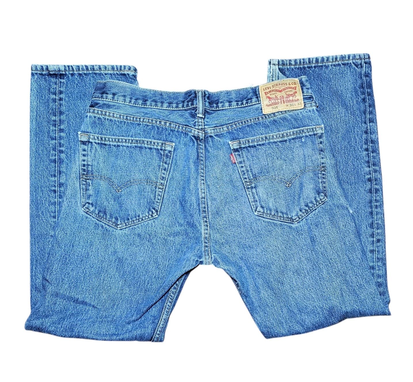 Levi 505 Men's 36x32 Blue Jeans