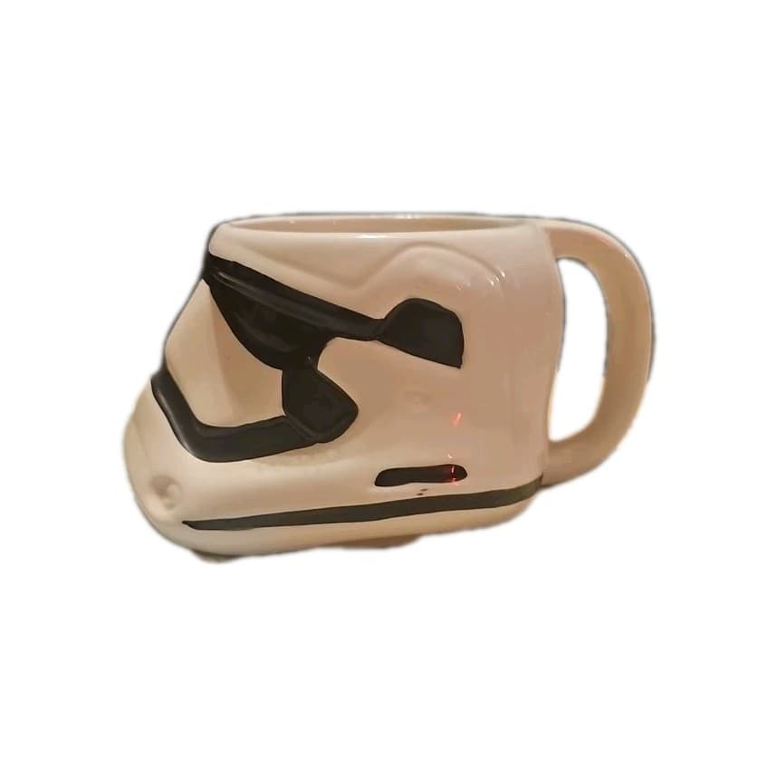 Zak Star Wars Storm Trooper Helmet Shaped Ceramic Coffee Mug Cup - Thumbnail 2