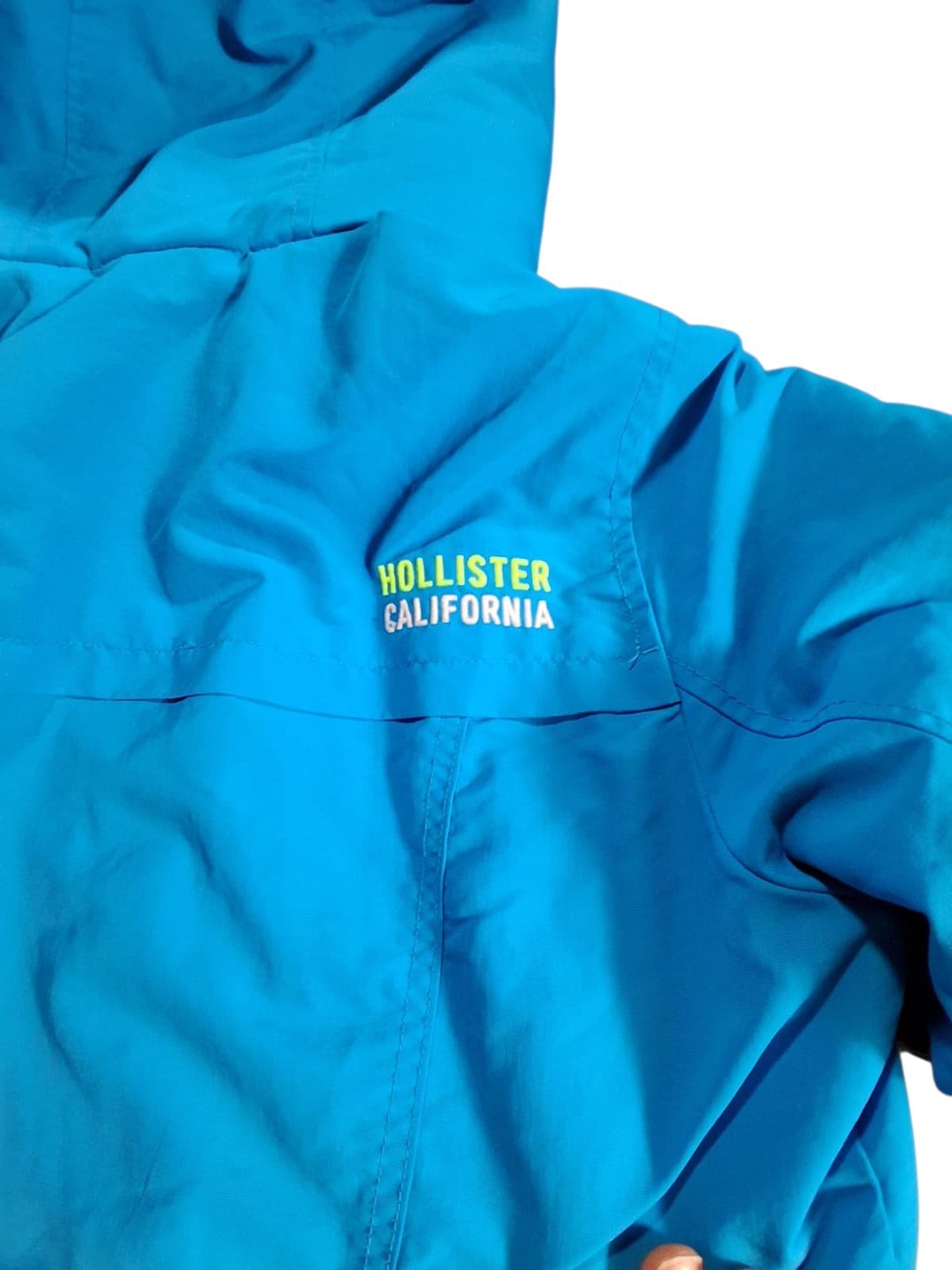 Hollister California Woman / Juniors Large Blue Warm Winter Coat Hooded Zipper - Thumbnail 6