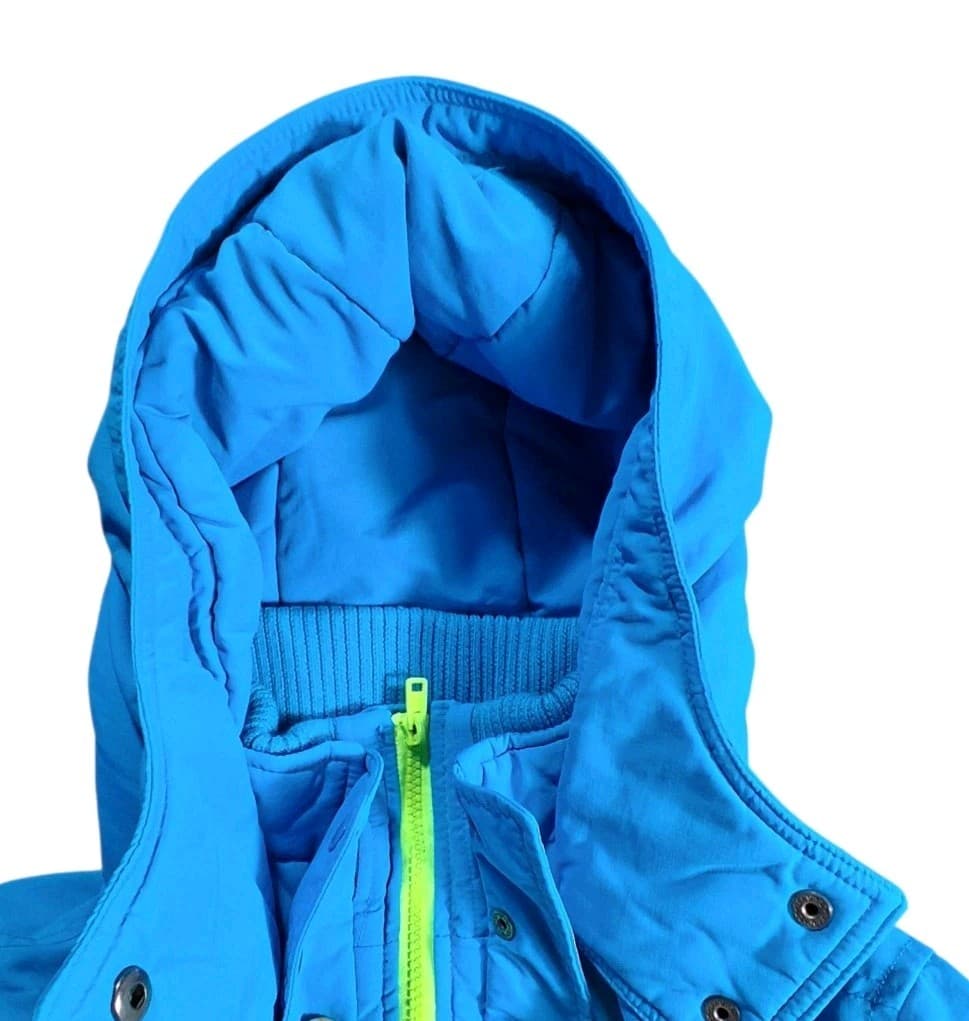 Hollister California Woman / Juniors Large Blue Warm Winter Coat Hooded Zipper - Thumbnail 4