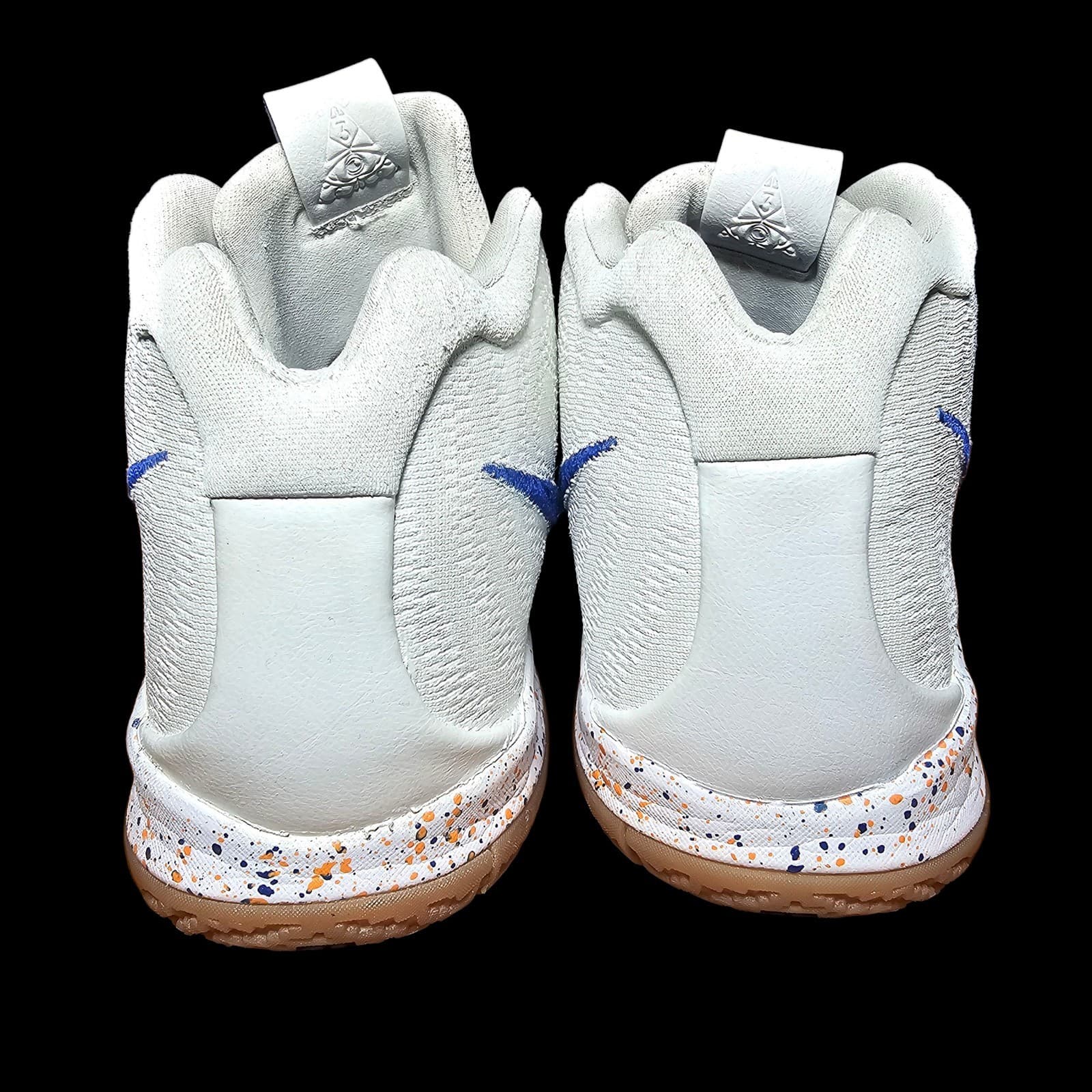 Nike Kyrie 4 Uncle Drew Size 6.5Y White Blue Basketball Shoes AA2897-100 - Thumbnail 7
