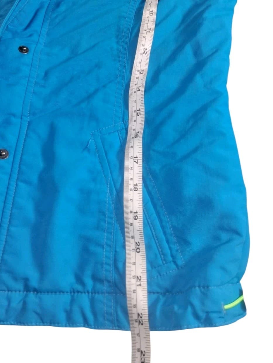 Hollister California Woman / Juniors Large Blue Warm Winter Coat Hooded Zipper - Thumbnail 8