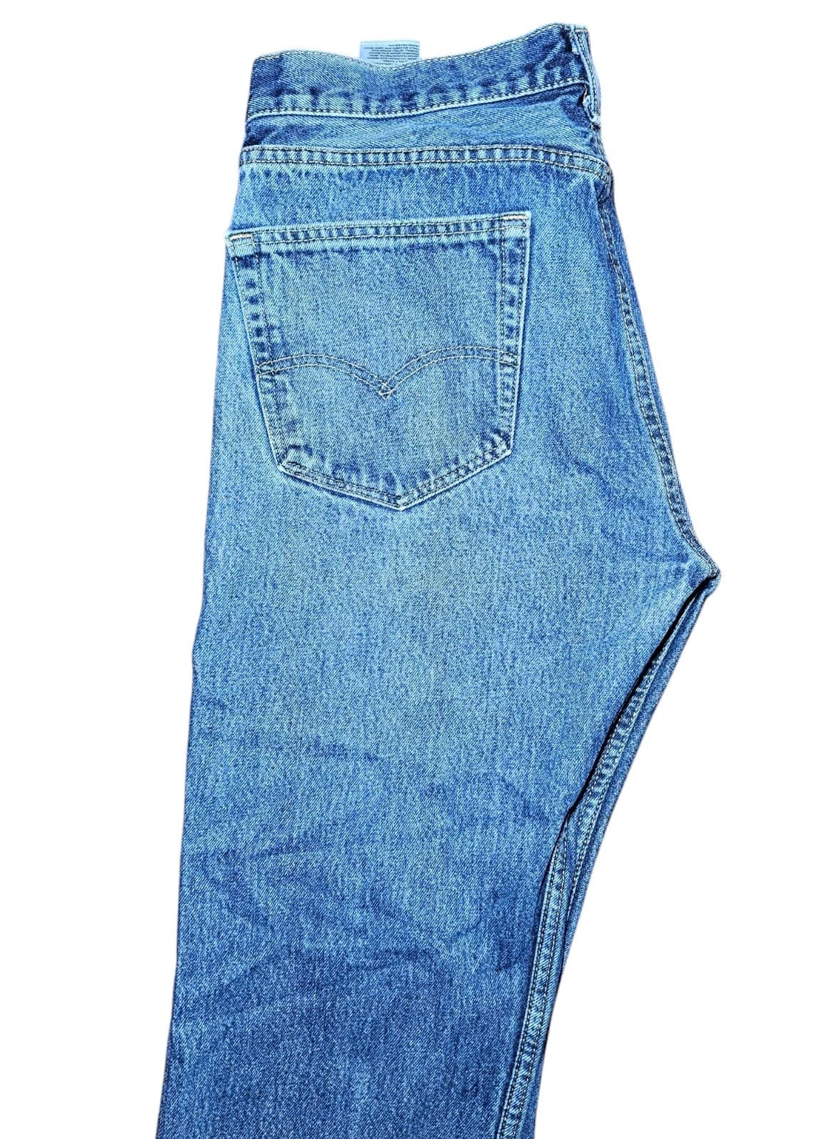 Levi 505 Men's 36x32 Blue Jeans - Thumbnail 16