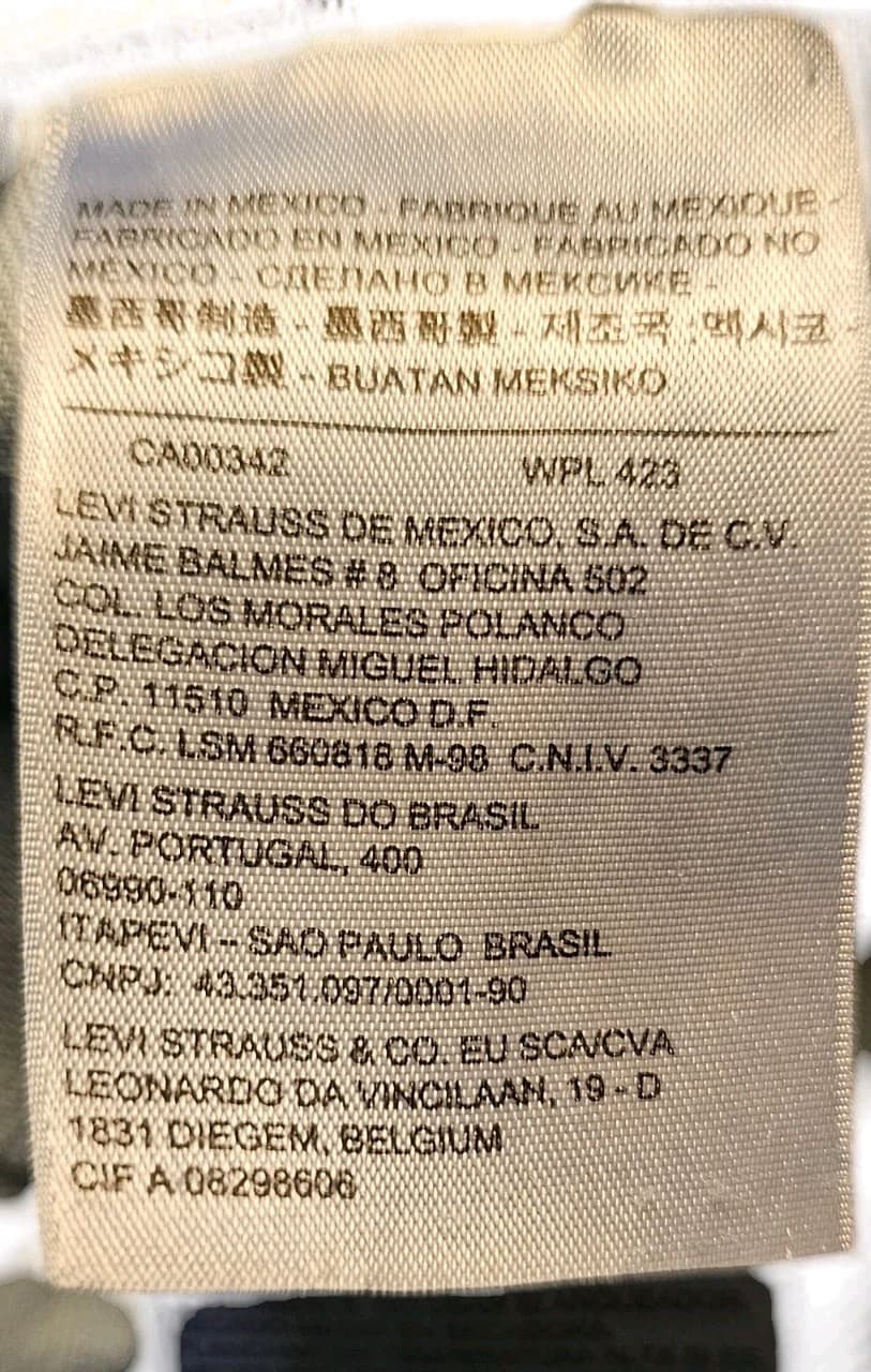 Levi 505 Men's 36x32 Blue Jeans - Thumbnail 14