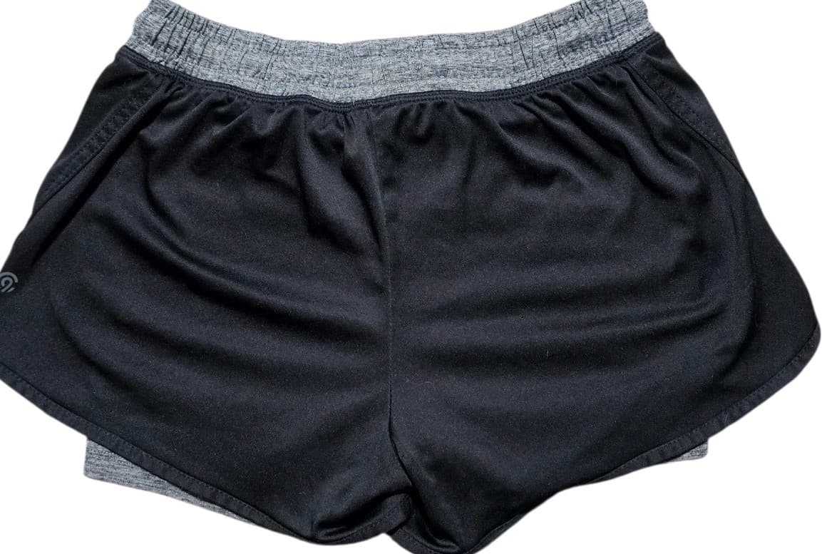 Champion Black and Marled Gray Athletic Running 2 In 1 Shorts Women’s Size XS - Thumbnail 6