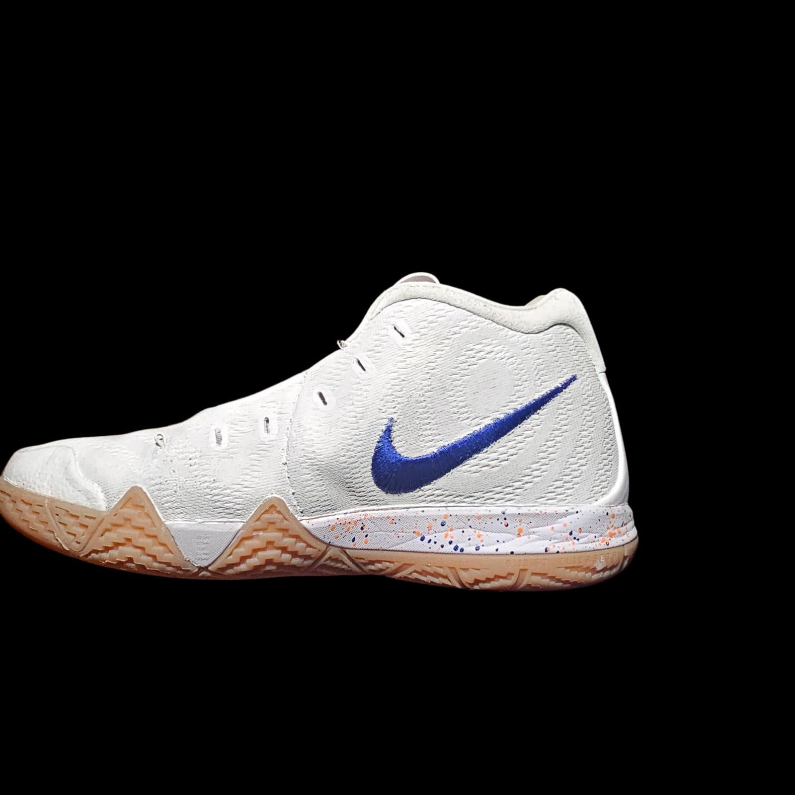 Nike Kyrie 4 Uncle Drew Size 6.5Y White Blue Basketball Shoes AA2897-100 - Thumbnail 13