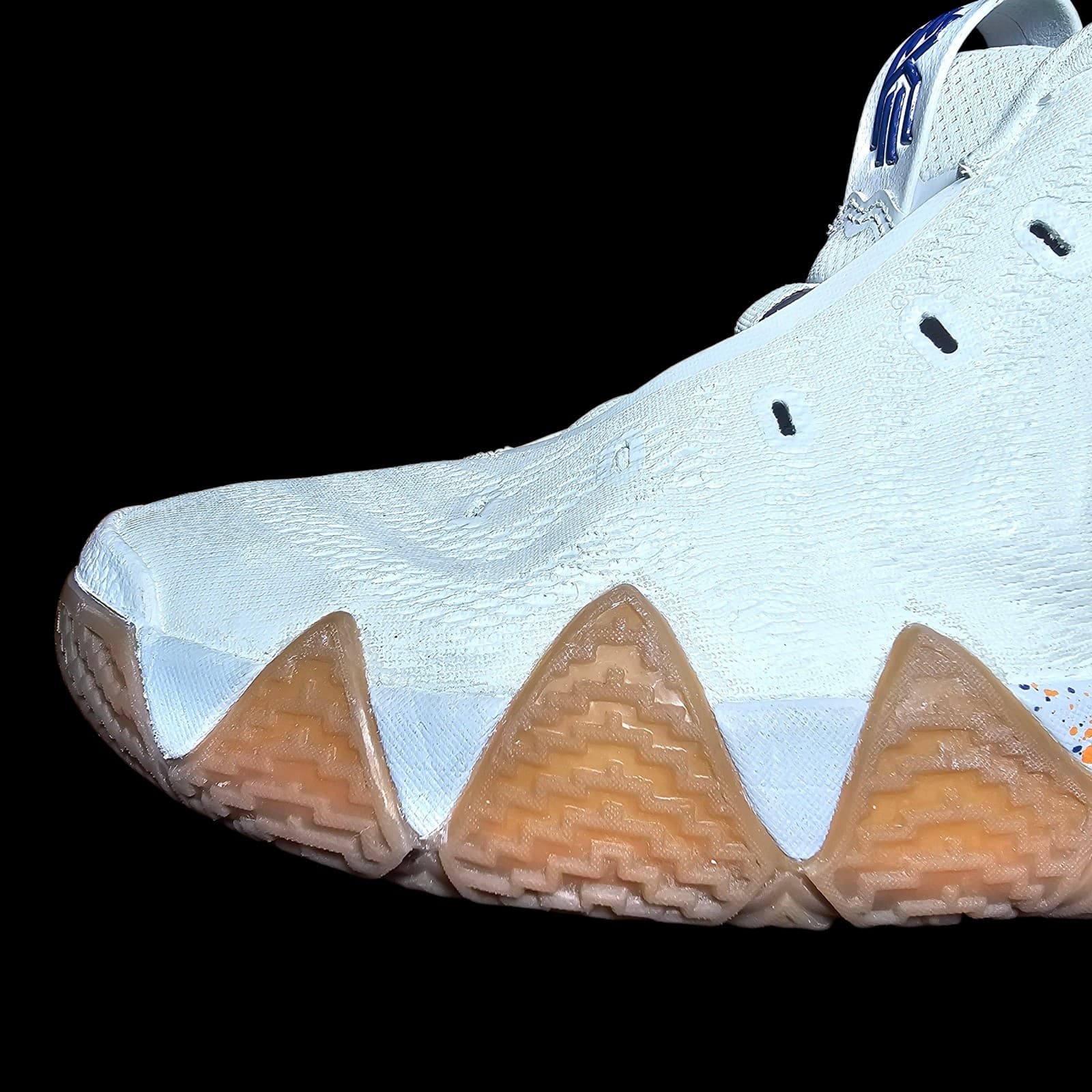 Nike Kyrie 4 Uncle Drew Size 6.5Y White Blue Basketball Shoes AA2897-100 - Thumbnail 8