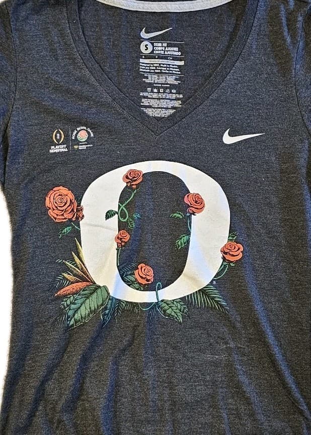 Oregon Ducks Rose Bowl Woman's Size Small Petite Nike Slim-fit Shirt - Thumbnail 4