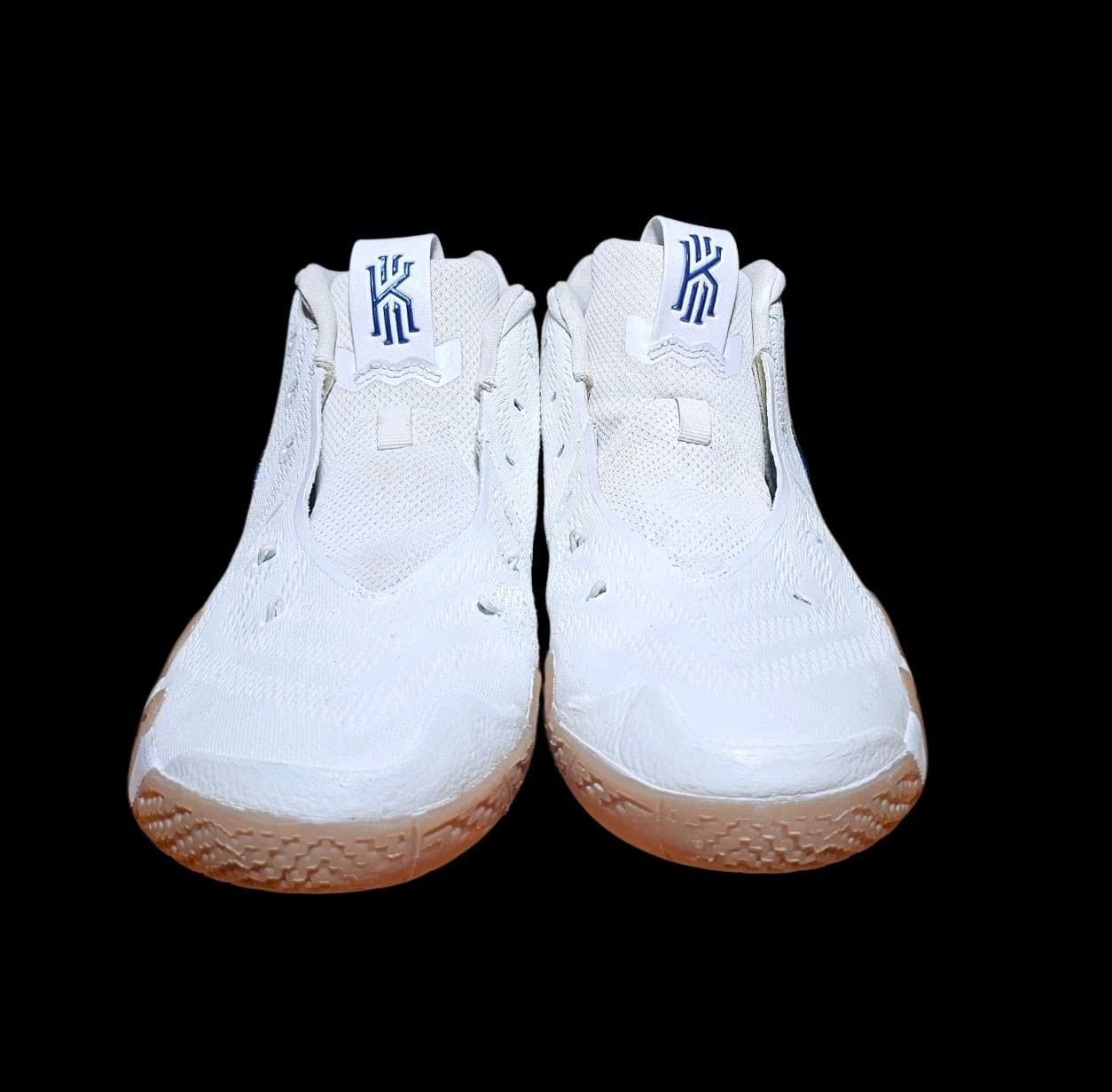Nike Kyrie 4 Uncle Drew Size 6.5Y White Blue Basketball Shoes AA2897-100 - Thumbnail 3