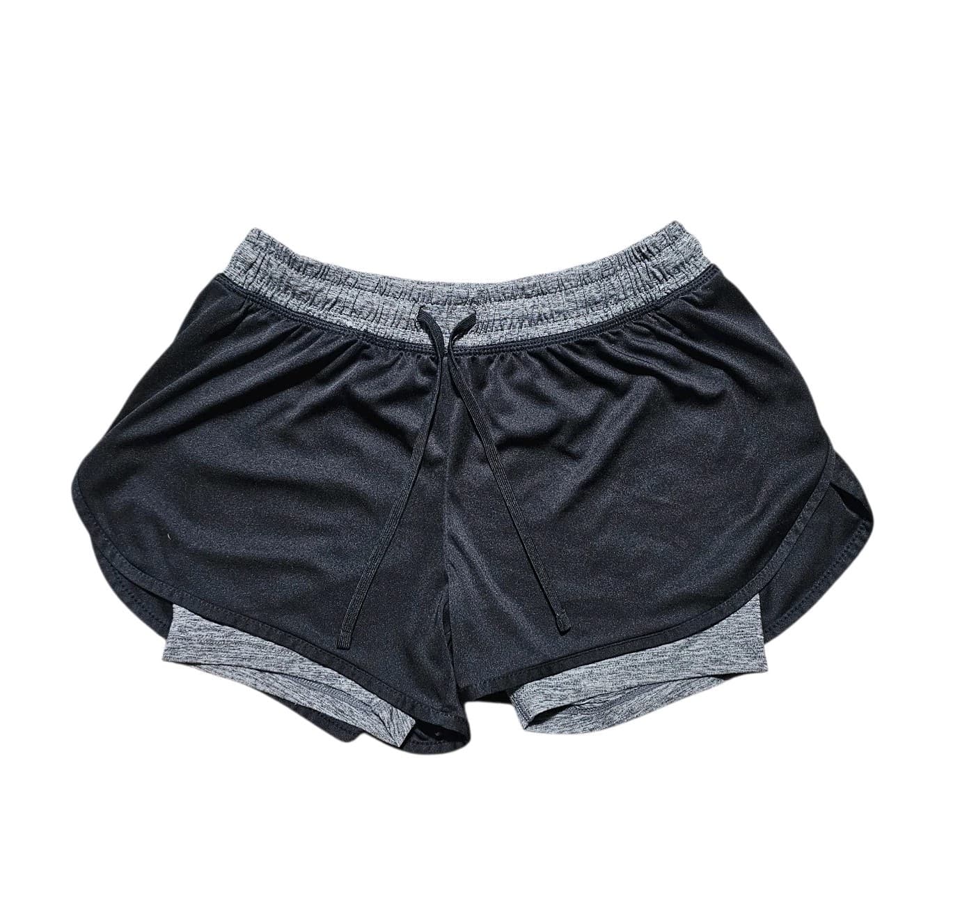 Champion Black and Marled Gray Athletic Running 2 In 1 Shorts Women’s Size XS