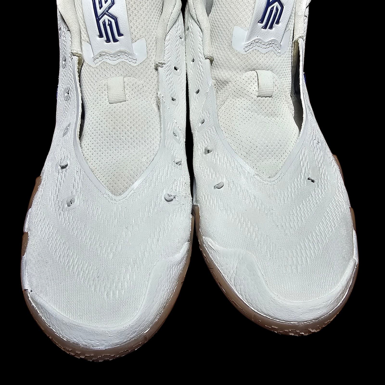 Nike Kyrie 4 Uncle Drew Size 6.5Y White Blue Basketball Shoes AA2897-100 - Thumbnail 5