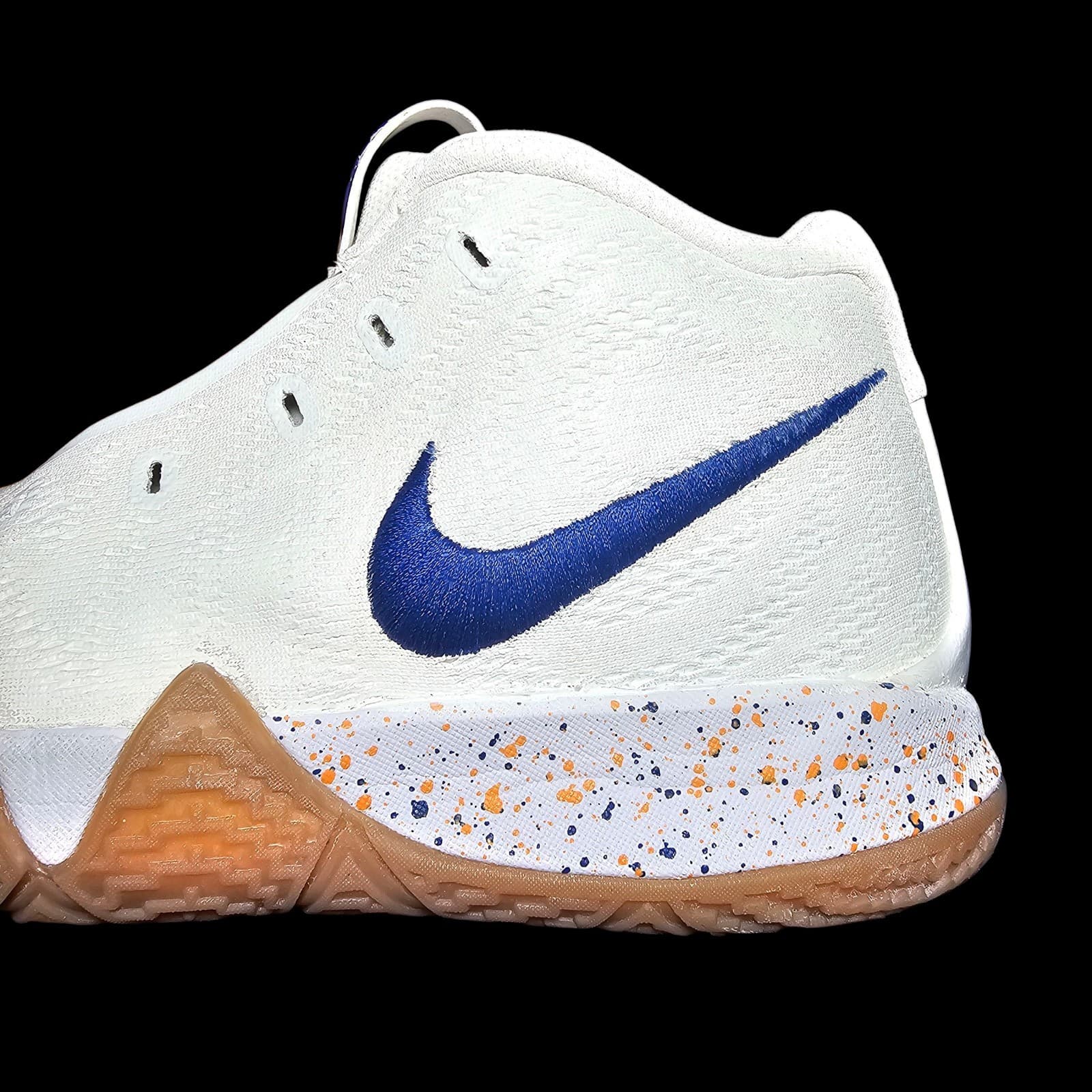 Nike Kyrie 4 Uncle Drew Size 6.5Y White Blue Basketball Shoes AA2897-100 - Thumbnail 9