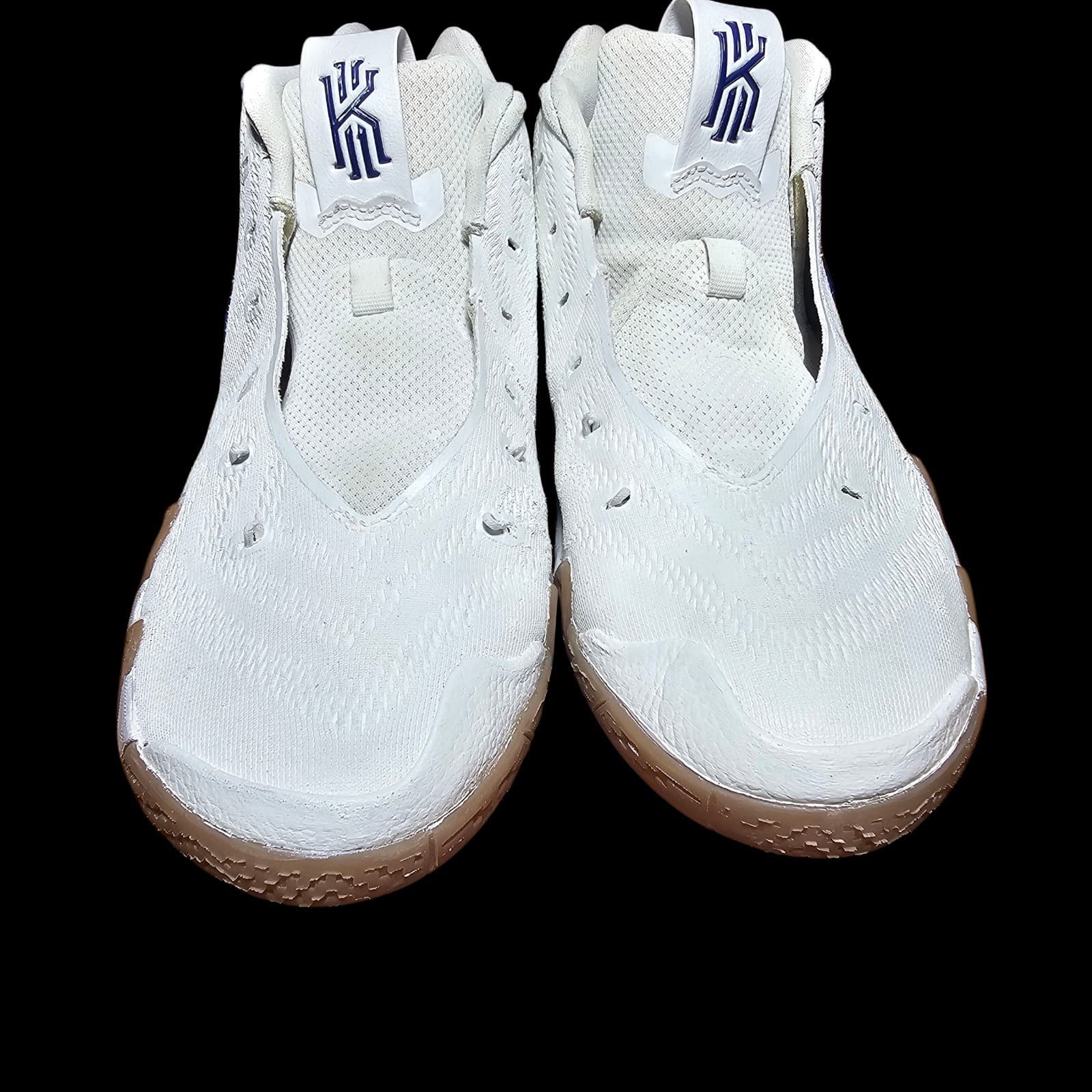 Nike Kyrie 4 Uncle Drew Size 6.5Y White Blue Basketball Shoes AA2897-100 - Thumbnail 4