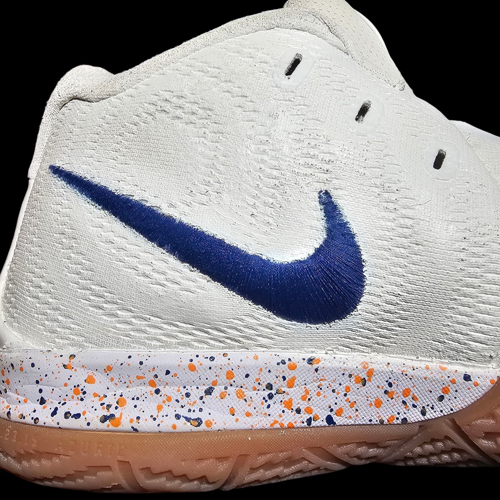 Nike Kyrie 4 Uncle Drew Size 6.5Y White Blue Basketball Shoes AA2897-100 - Thumbnail 11
