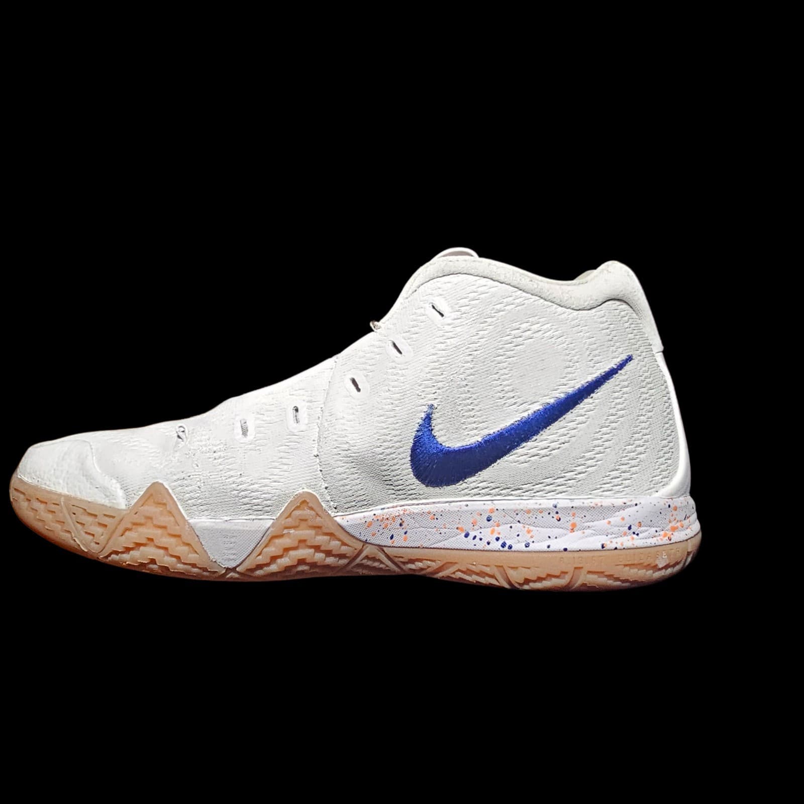 Nike Kyrie 4 Uncle Drew Size 6.5Y White Blue Basketball Shoes AA2897-100 - Thumbnail 14