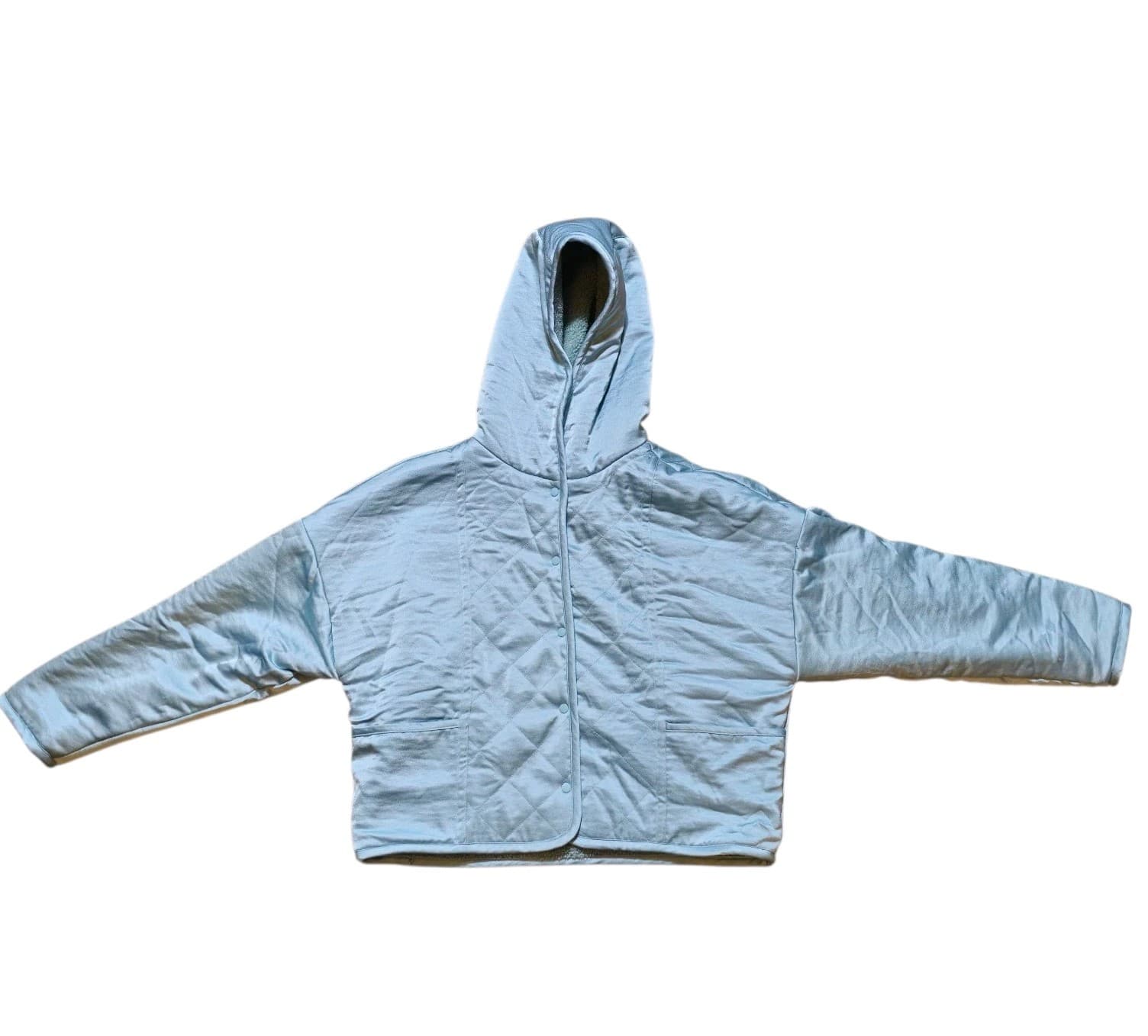 Anthropologie Saturday Sunday Reversible Sherpa Jacket Size Medium - Thumbnail 2