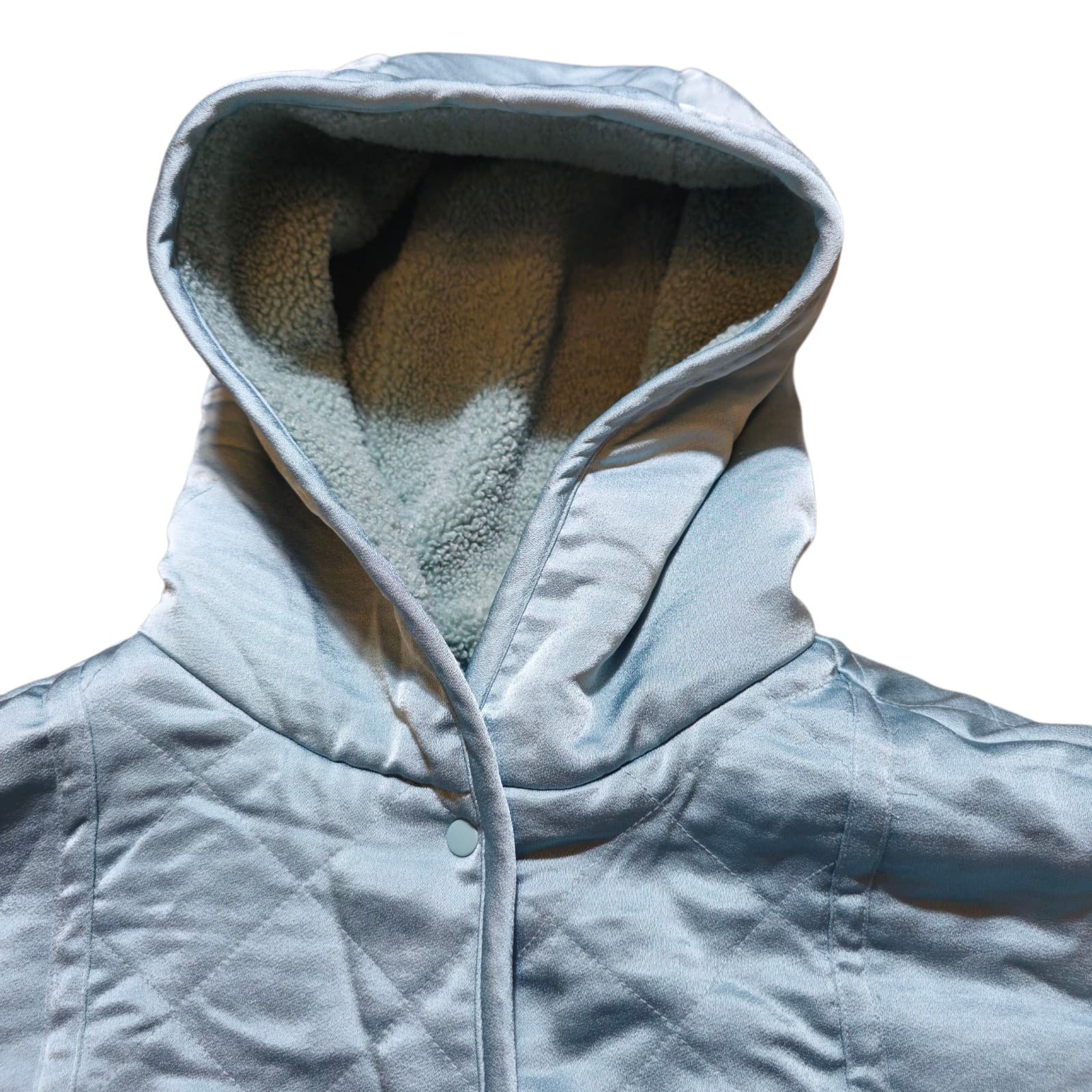 Anthropologie Saturday Sunday Reversible Sherpa Jacket Size Medium - Thumbnail 4