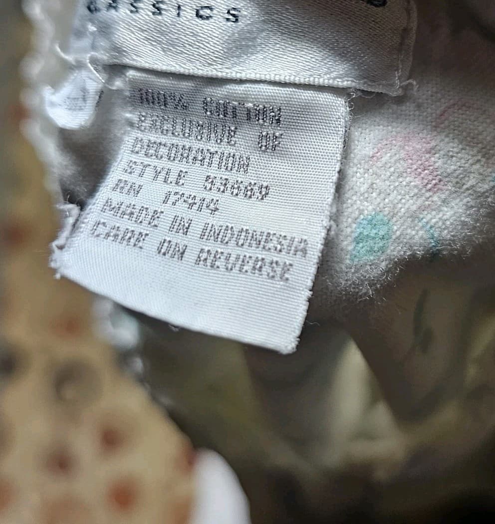 Miss Elaine Womens Size Small Floral Pintuck Button Front Placket - Thumbnail 11