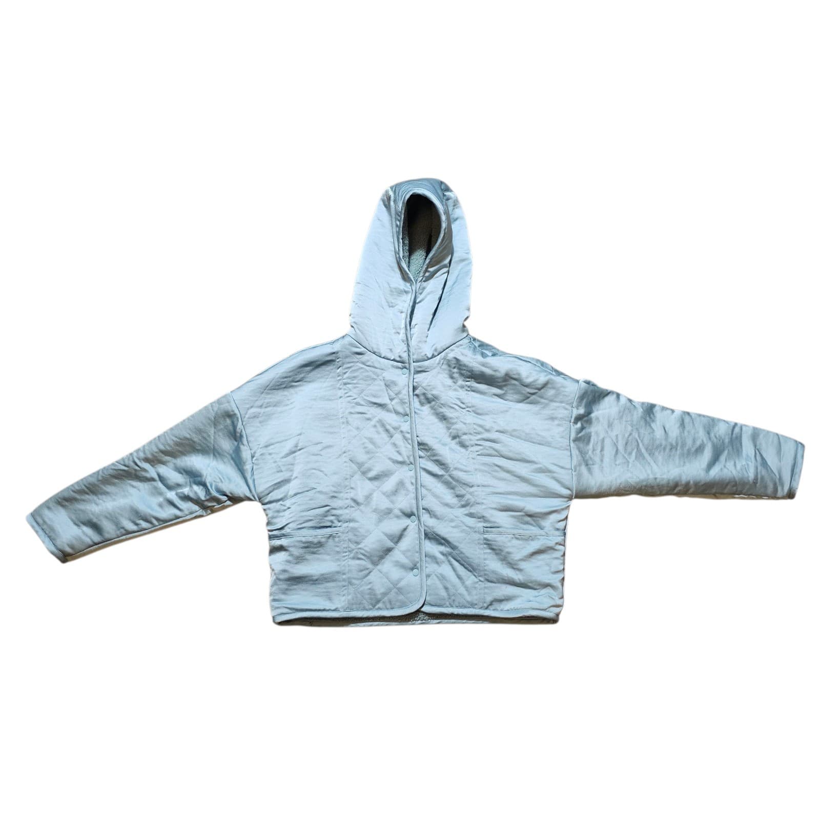 Anthropologie Saturday Sunday Reversible Sherpa Jacket Size Medium - Thumbnail 3