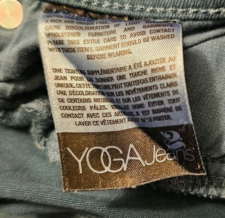 Yoga Jeans Green womans Size 26 Stretchy Pants - Thumbnail 11