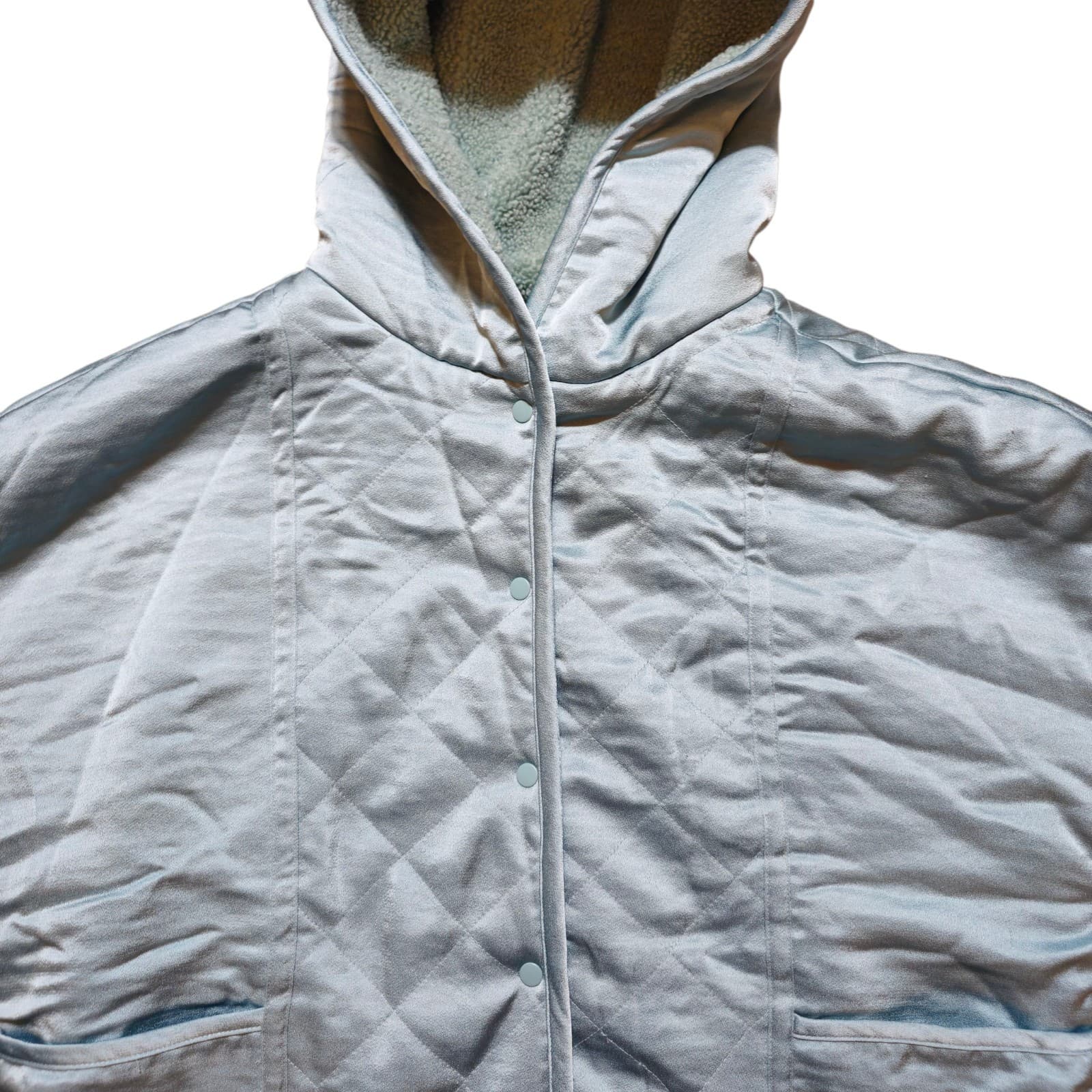 Anthropologie Saturday Sunday Reversible Sherpa Jacket Size Medium - Thumbnail 5