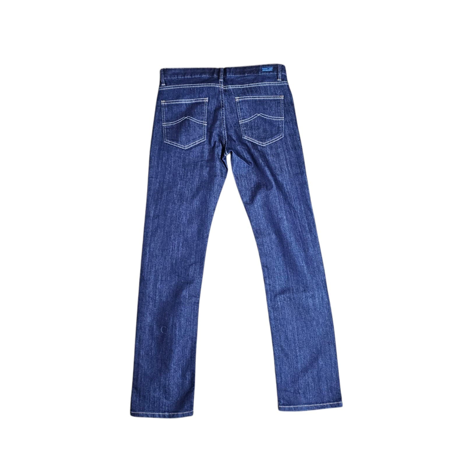 Patagonia Women’s Jeans Blue Straight Regular Organic Cotton Dark Wash Size 27 - Thumbnail 8