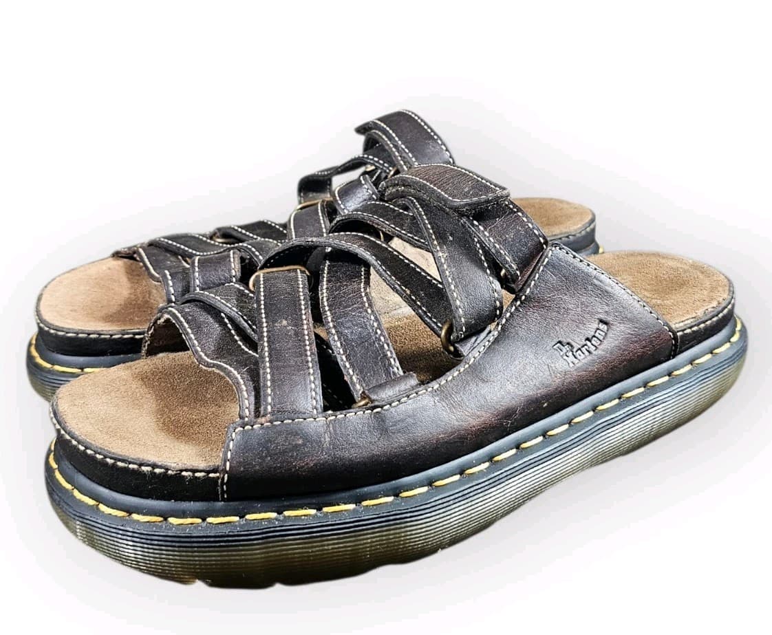 Vintage Dr. Martens Fisherman Dune Y2K Leather Chunky Sole Womans Size 11 - Thumbnail 2