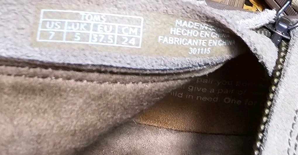TOMS Women's Majorca Peep-Toe Perforated Booties Stucco Suede Size 7 - Thumbnail 10