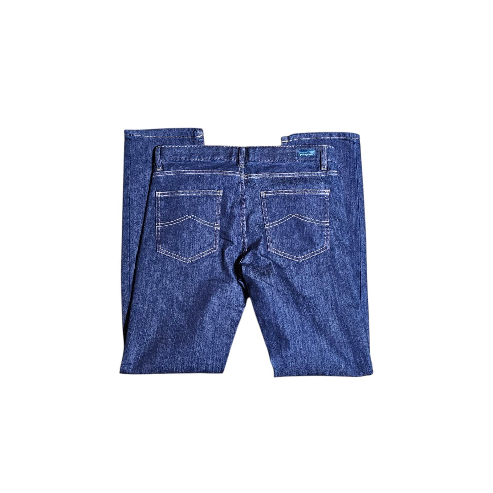 Patagonia Women’s Jeans Blue Straight Regular Organic Cotton Dark Wash Size 27