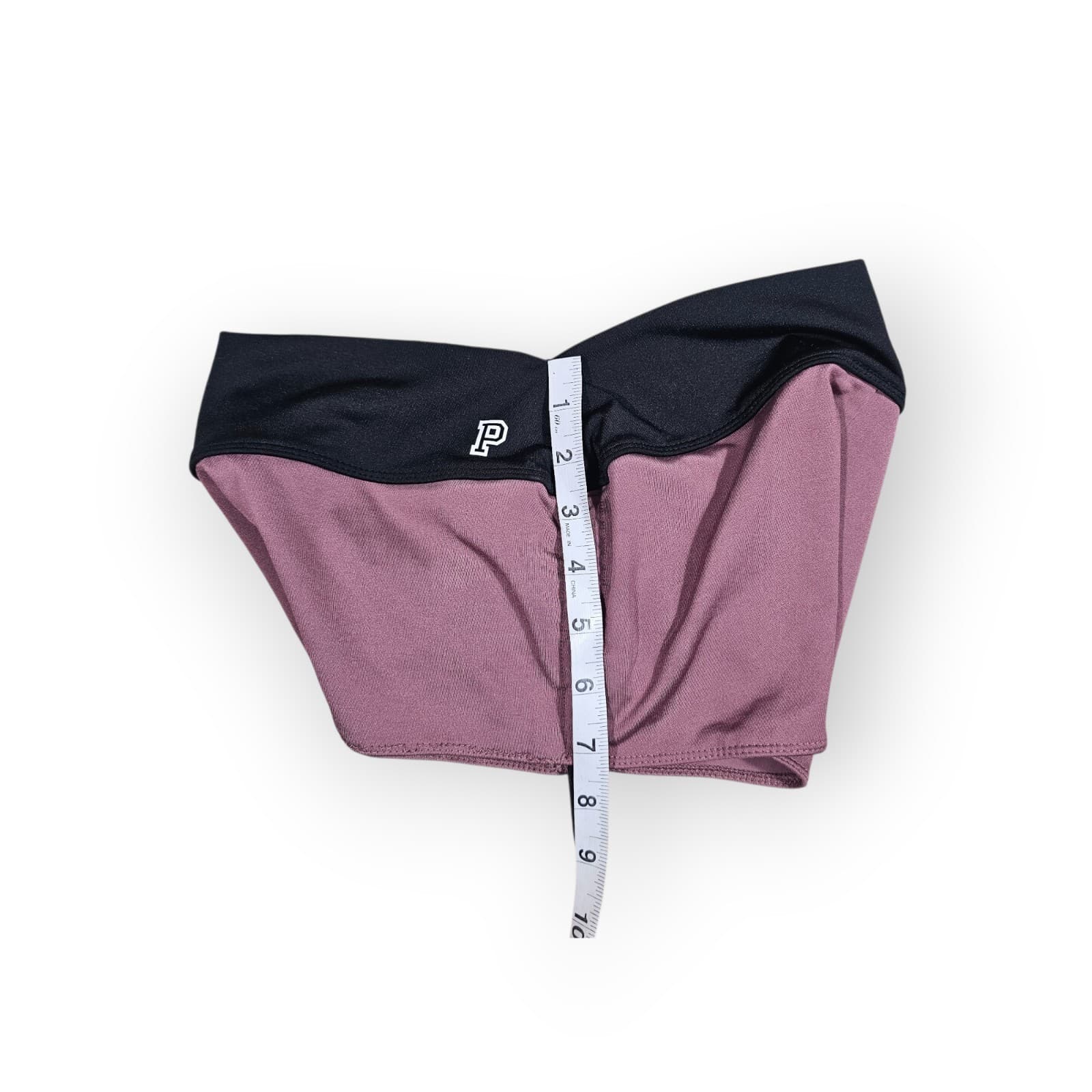 Victoria's Secret Pink Ultimate gym to swim shortie Brown Black Small - Thumbnail 5