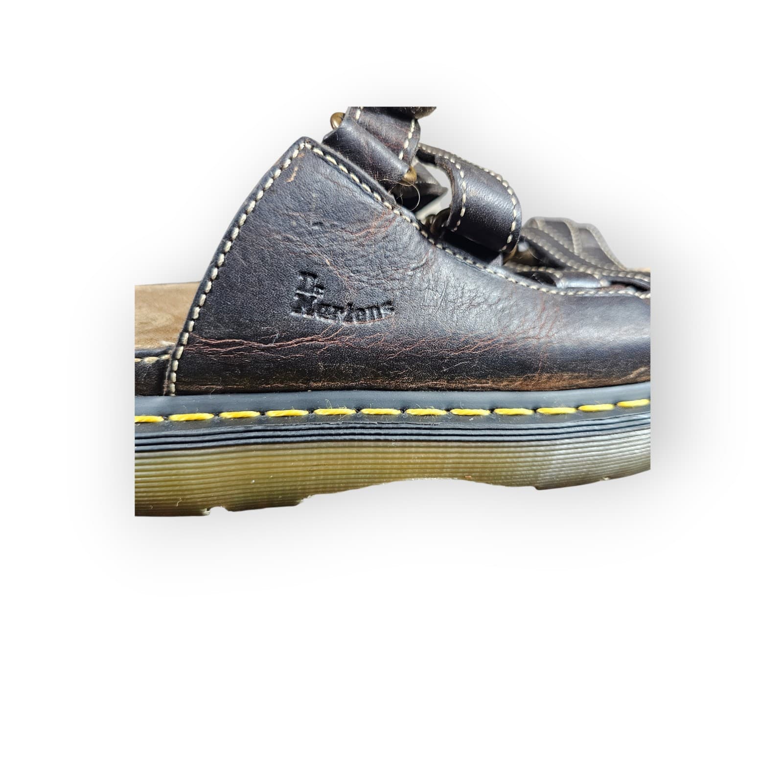 Vintage Dr. Martens Fisherman Dune Y2K Leather Chunky Sole Womans Size 11 - Thumbnail 16