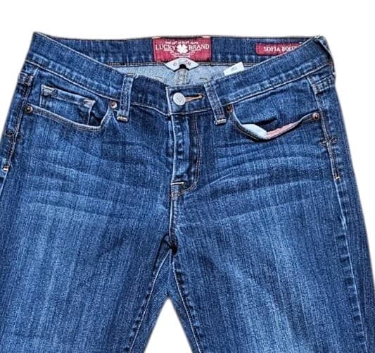 Lucky Brand Sofia Boot Jeans Woman's Size 6/28 Ankle Medium Wash - Thumbnail 7