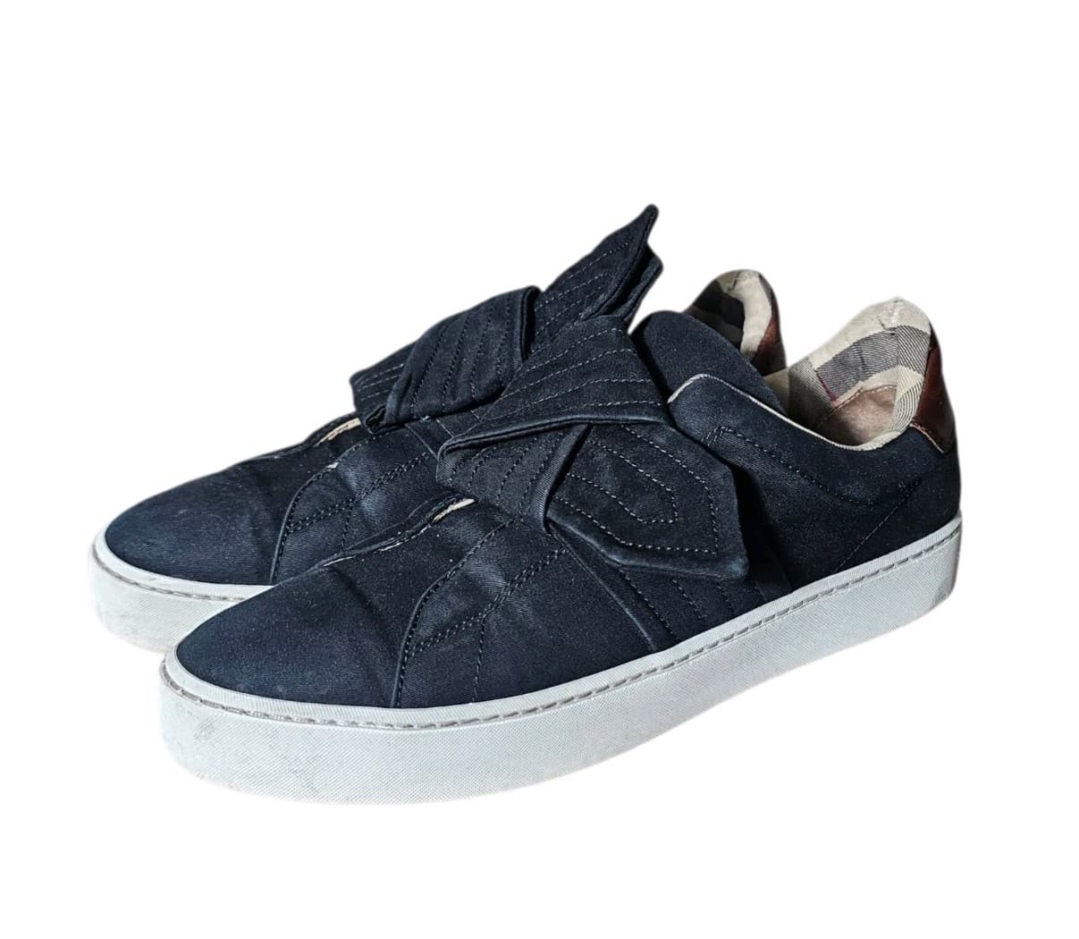 Burberry Women Westford Black Knot Sneakers Slip On Shoes US 6.5 / EU 37