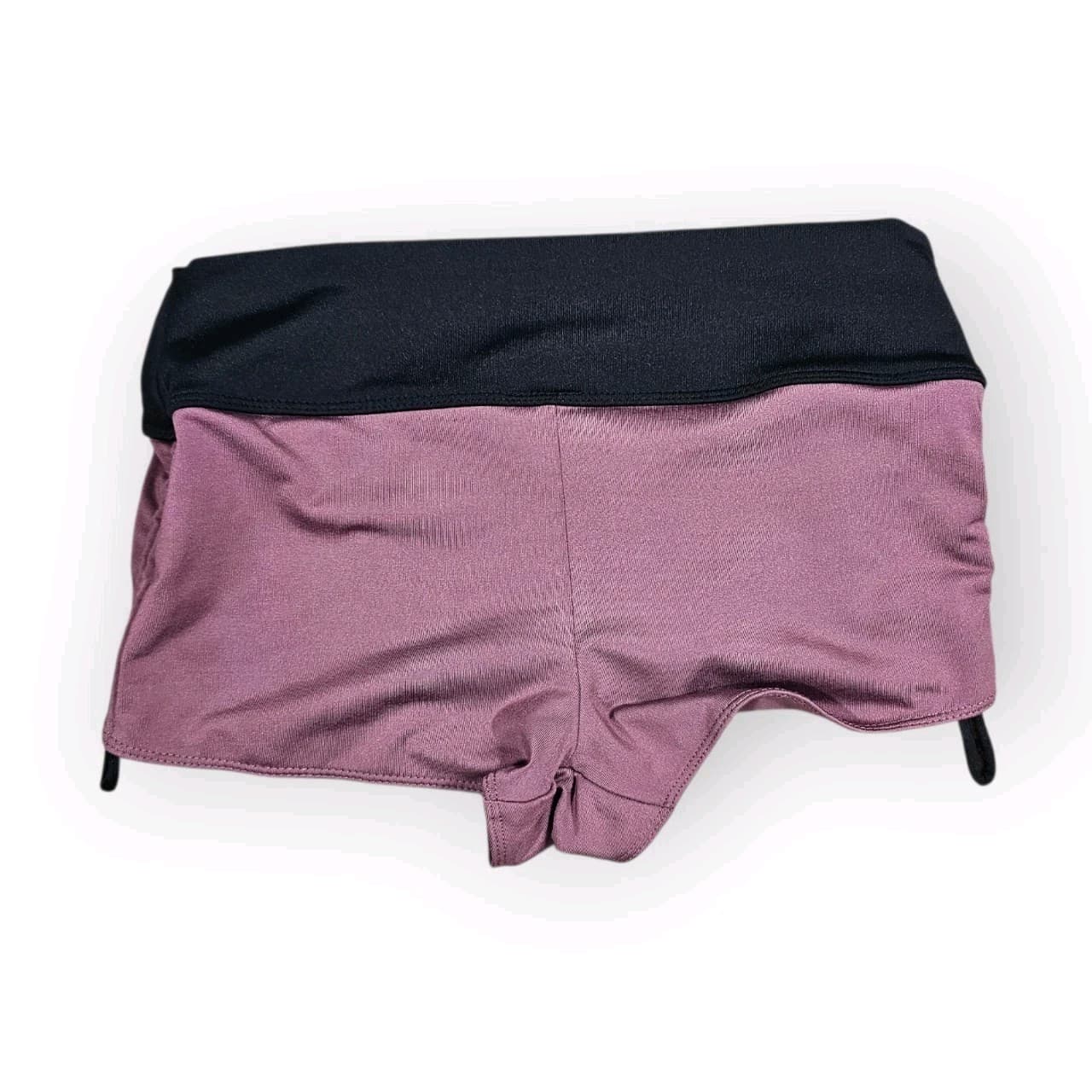 Victoria's Secret Pink Ultimate gym to swim shortie Brown Black Small - Thumbnail 3