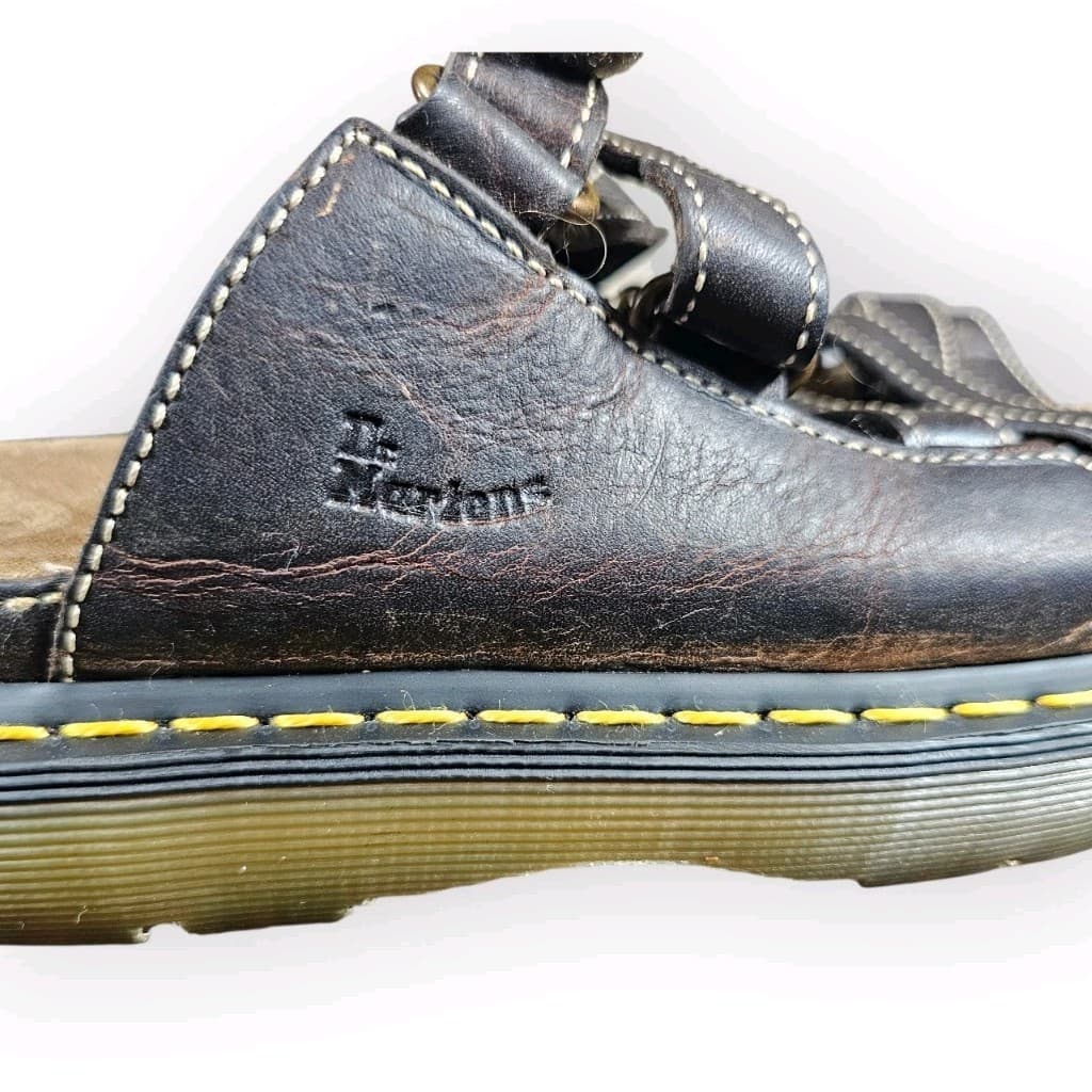 Vintage Dr. Martens Fisherman Dune Y2K Leather Chunky Sole Womans Size 11 - Thumbnail 10