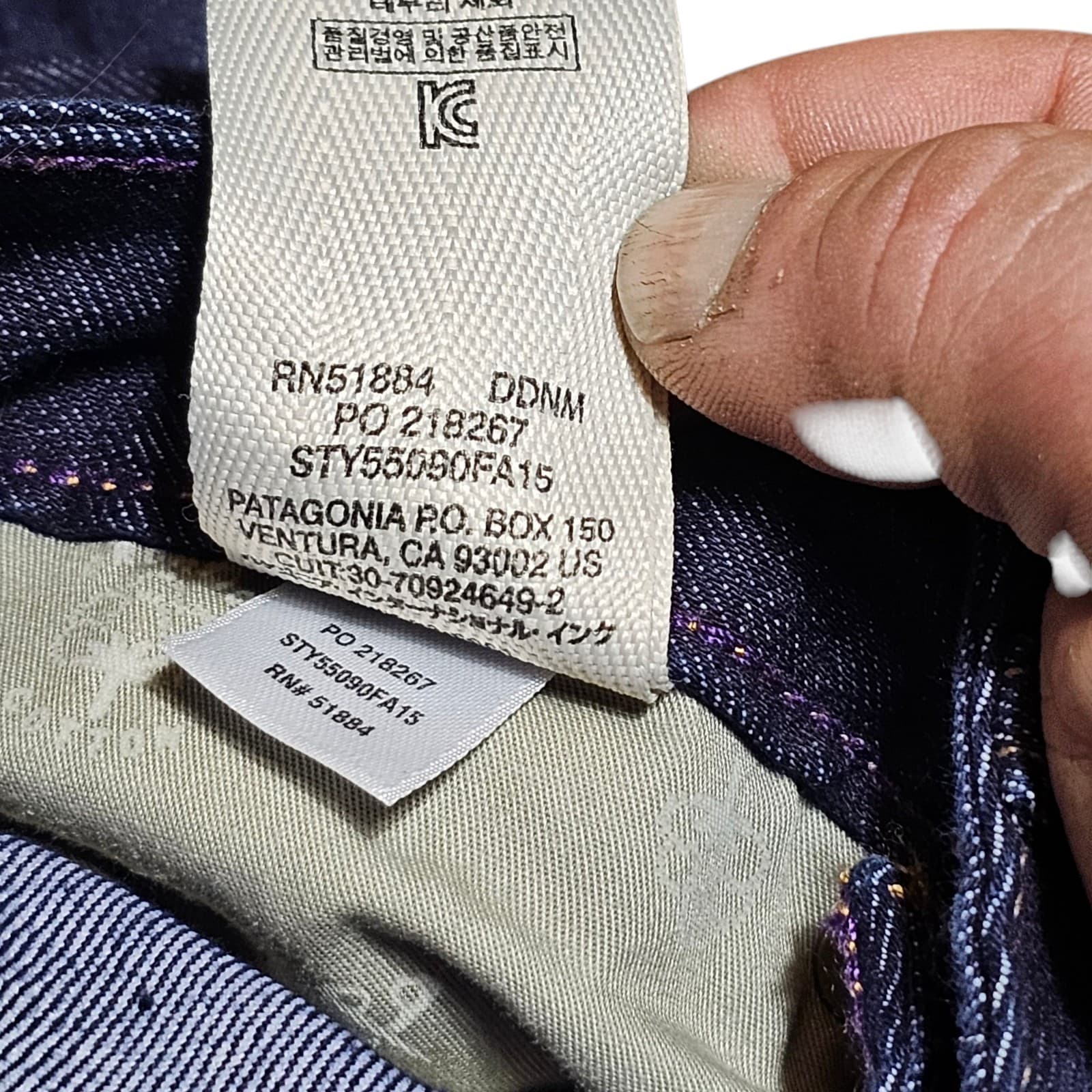 Patagonia Women’s Jeans Blue Straight Regular Organic Cotton Dark Wash Size 27 - Thumbnail 18